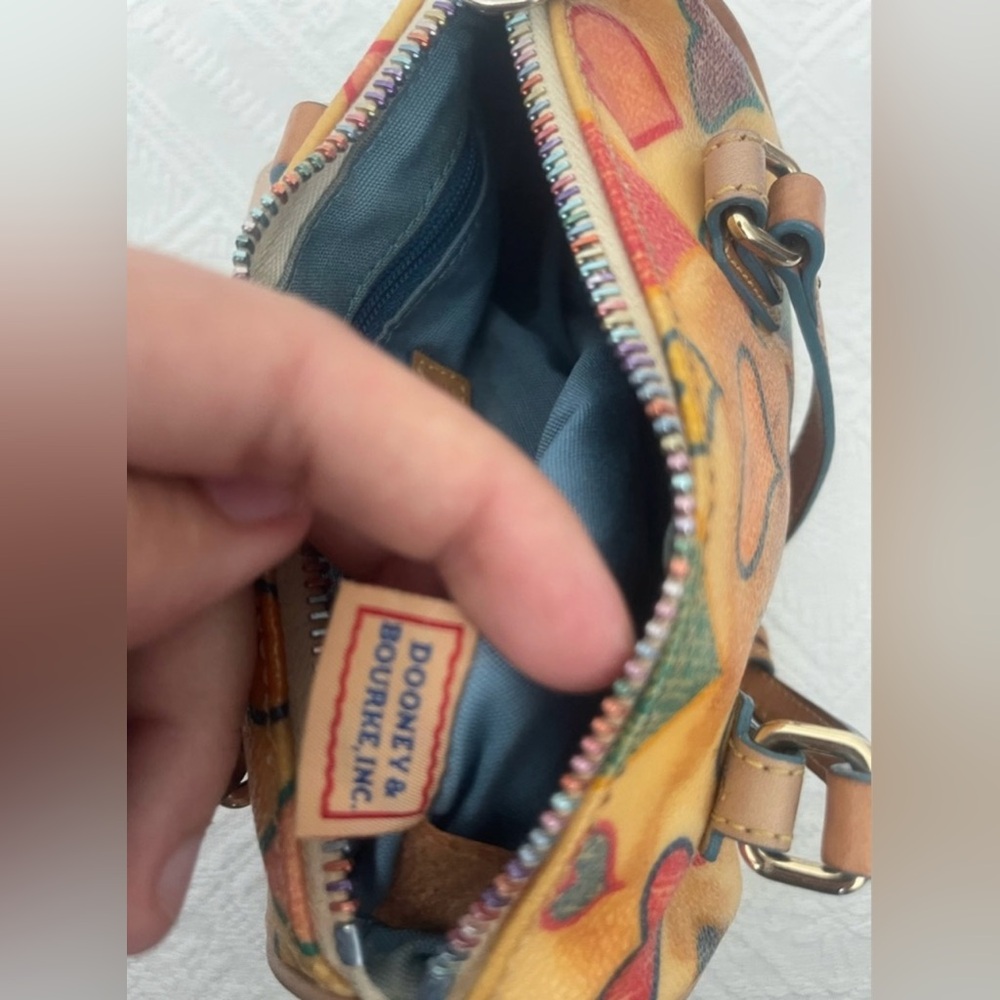 Dooney & Bourke Vintage Y2K Mini Barrel Bag Rainbow Zipper - Picture 14 of 16